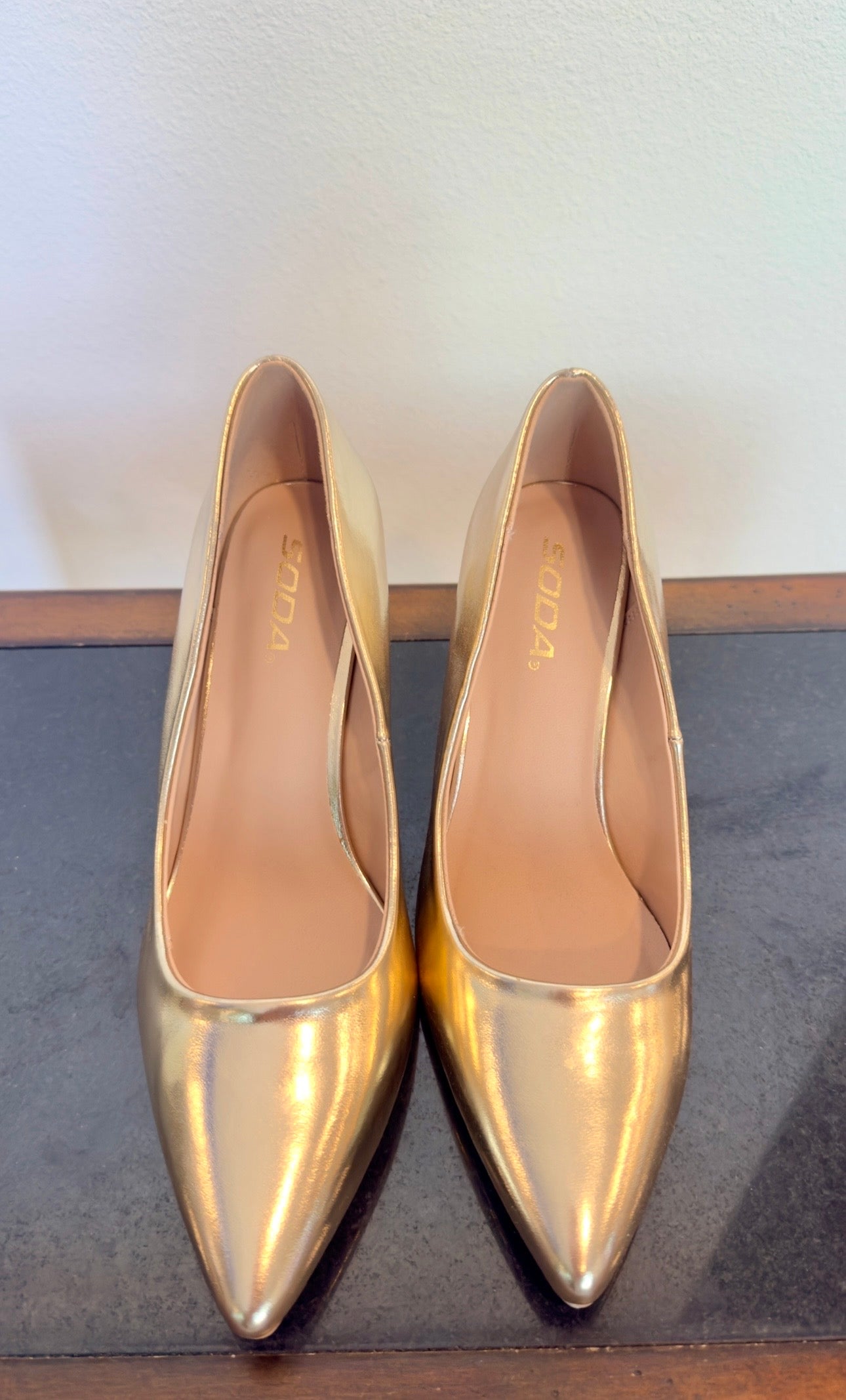 Soda Gold Heels