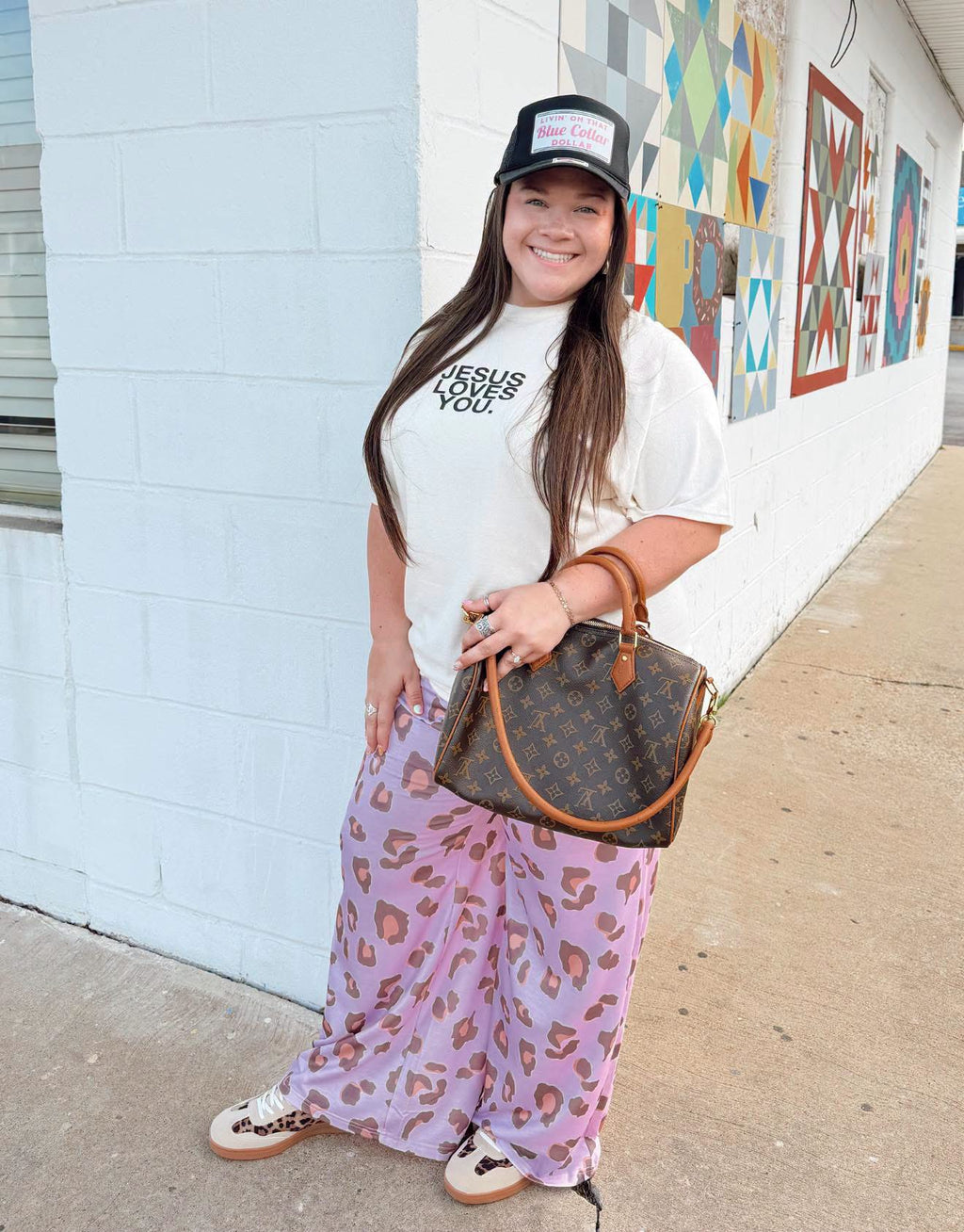Pinkkk leopard pants!!