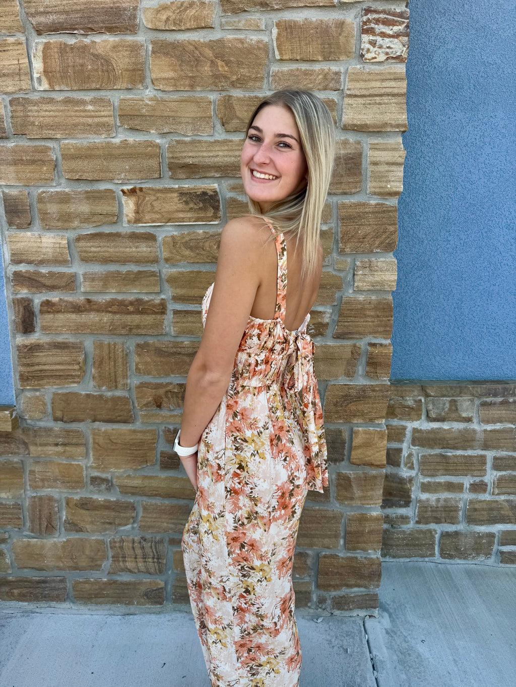 Mitto Flower Print Pant Jumpsuit