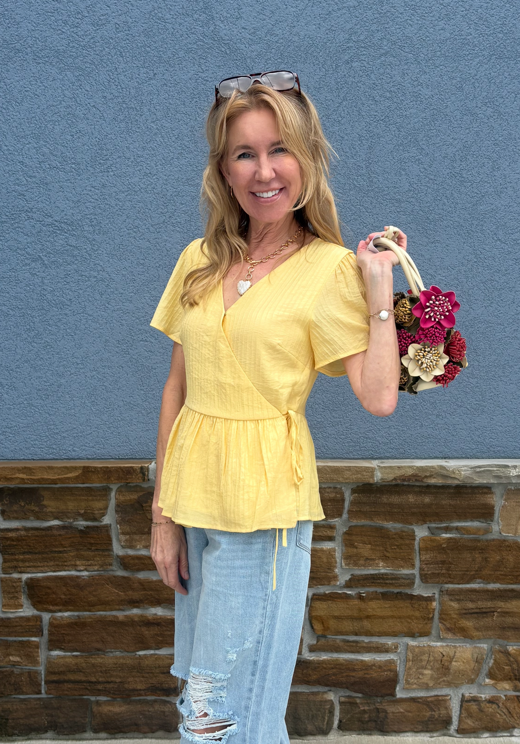 Mitto Butter Yellow Blouse