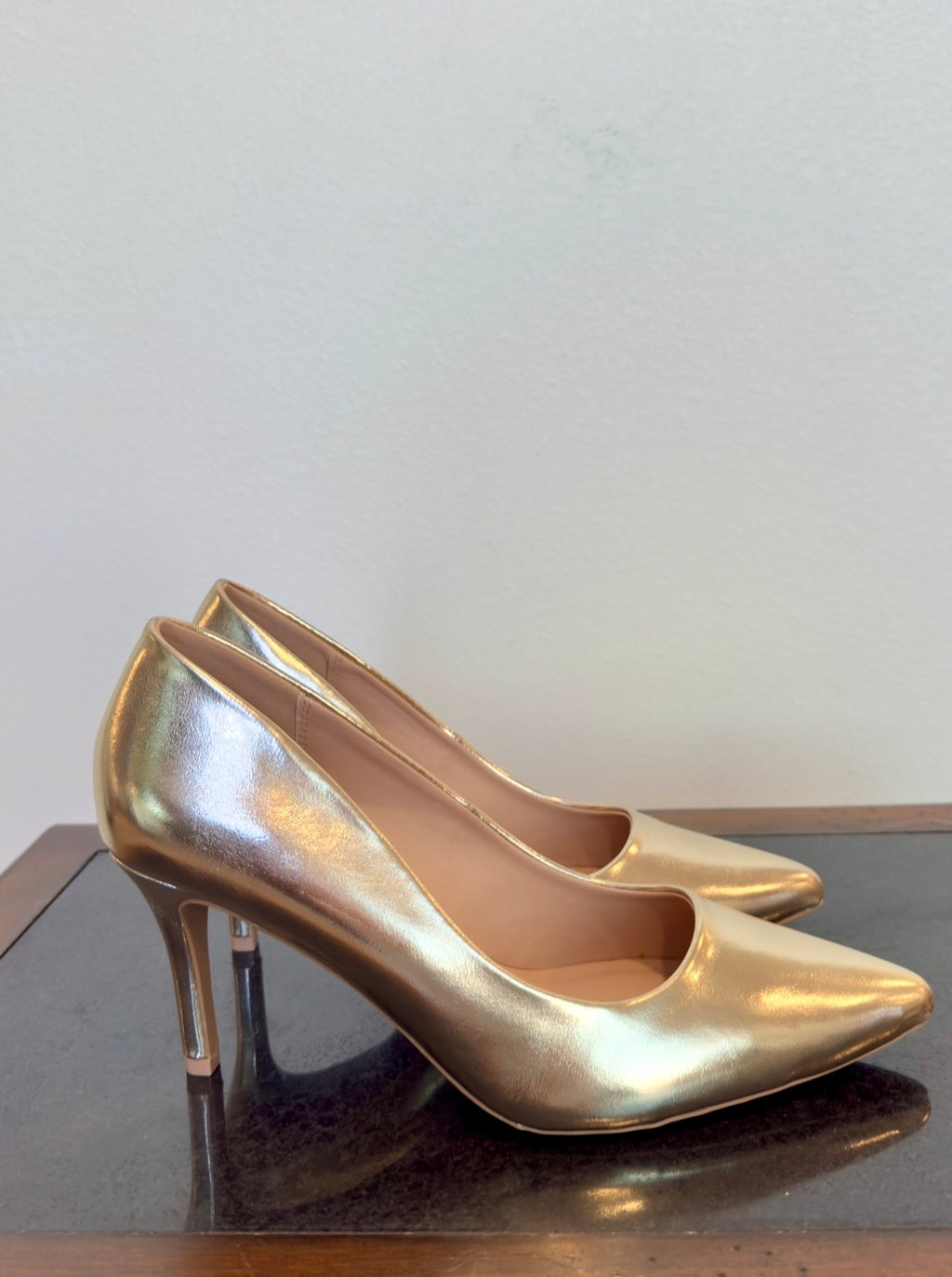 Soda Gold Heels