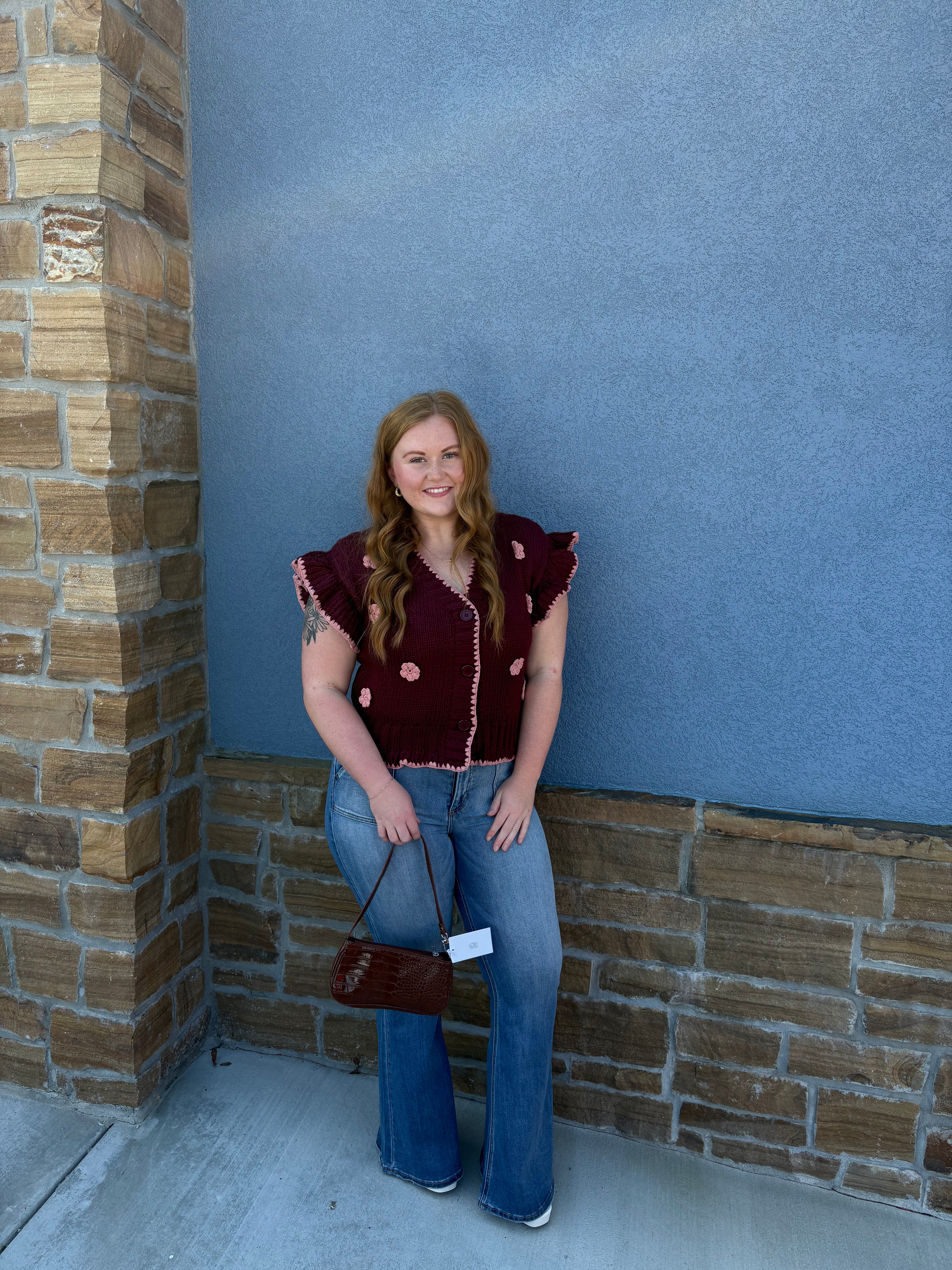 Crochet Floral Cardigan