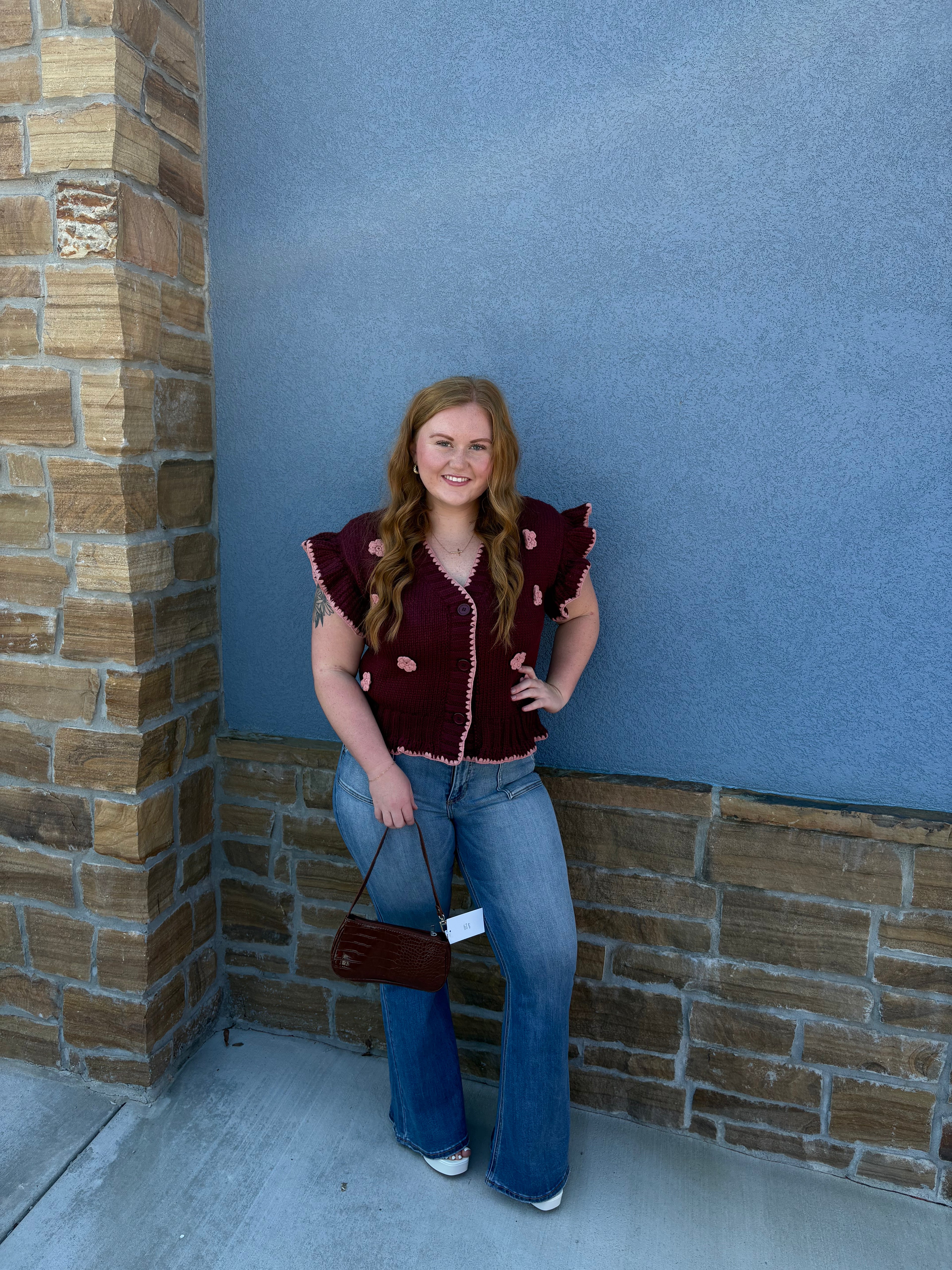 Crochet Floral Cardigan