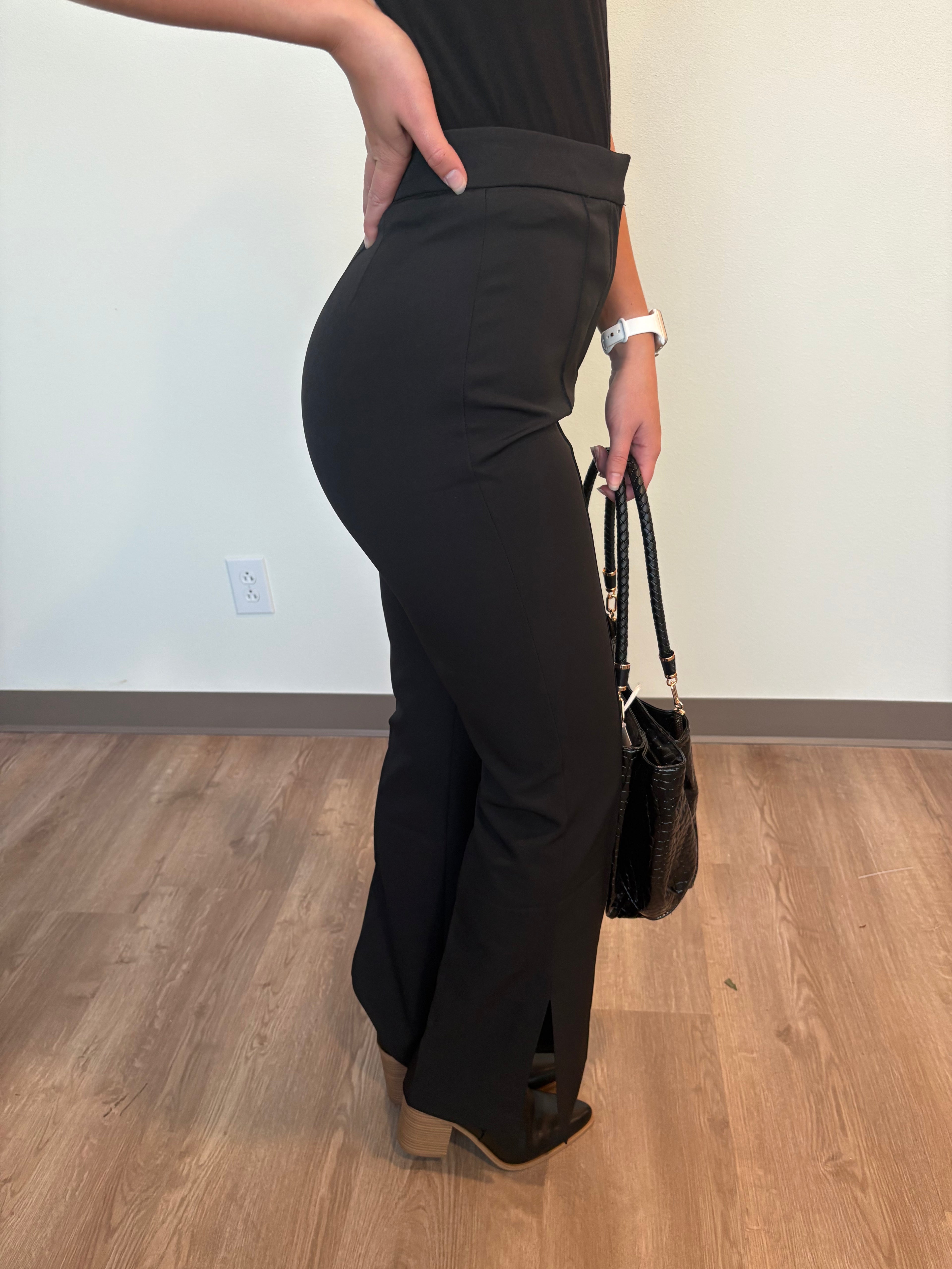 High Waist Pants Black