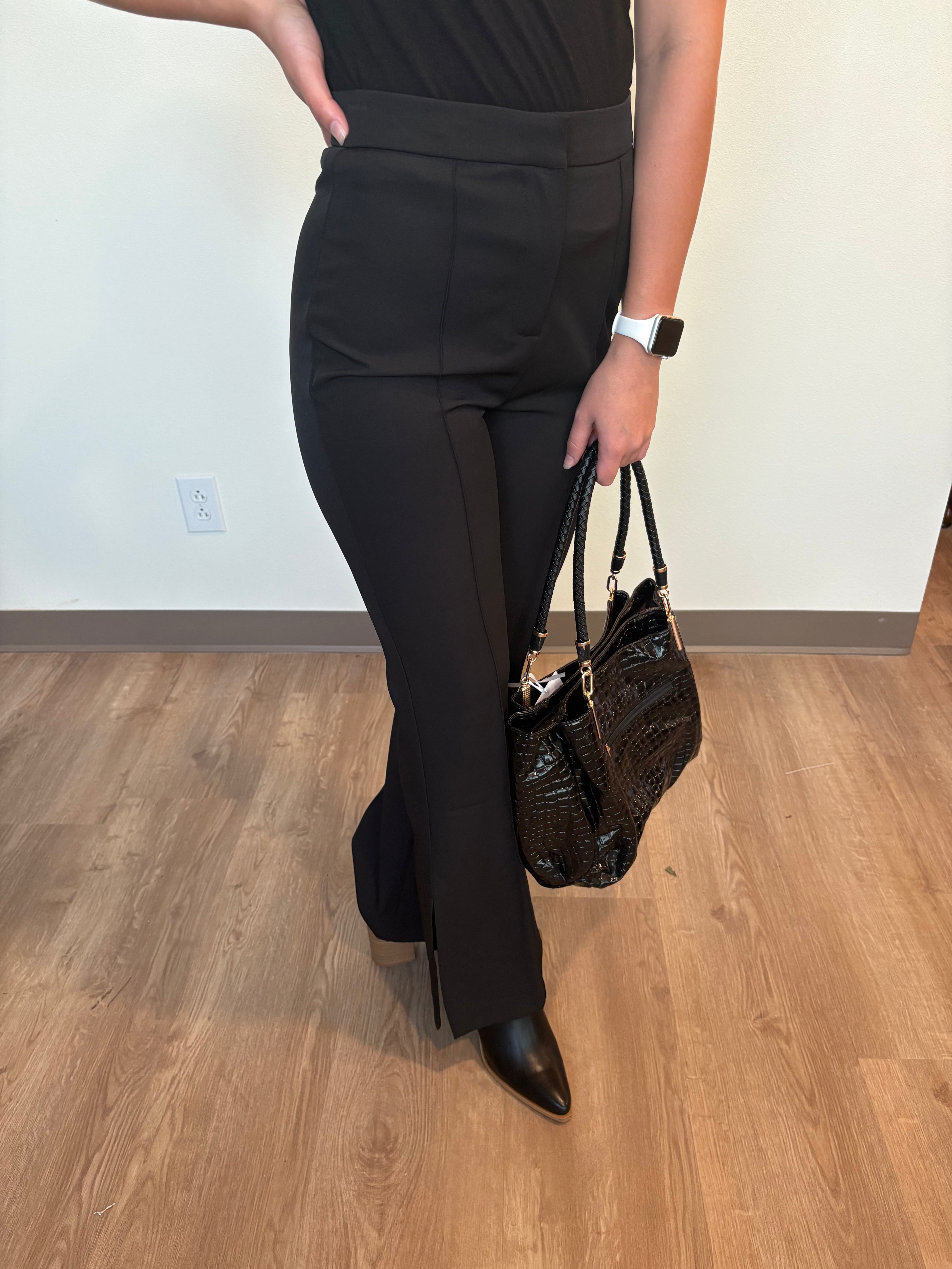 High Waist Pants Black