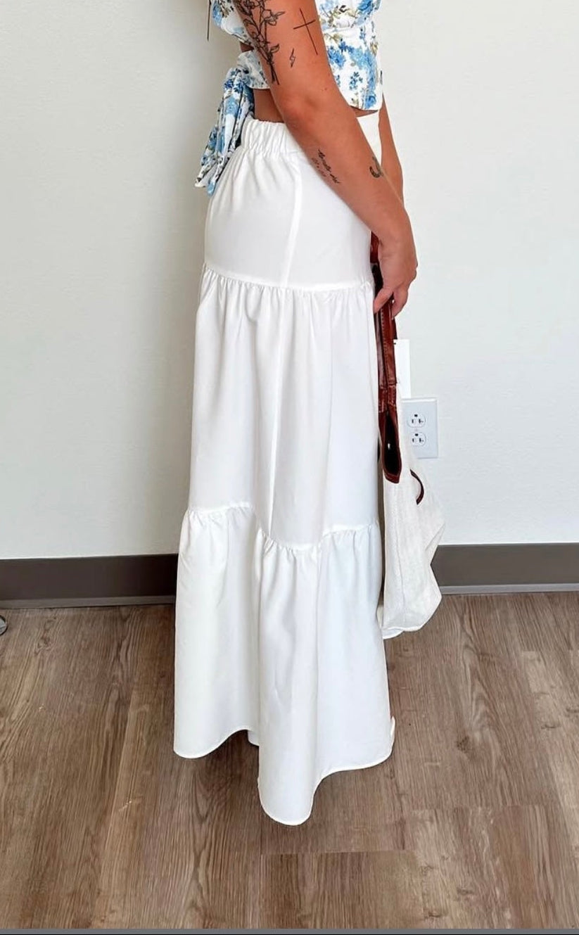 White Long Skirt