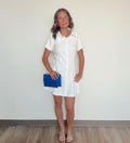 White Dress Button Down