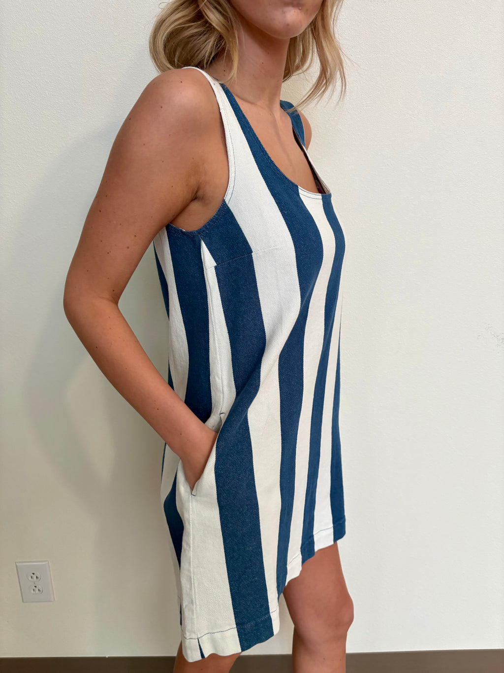 Blue Stripe Tank Dress!!