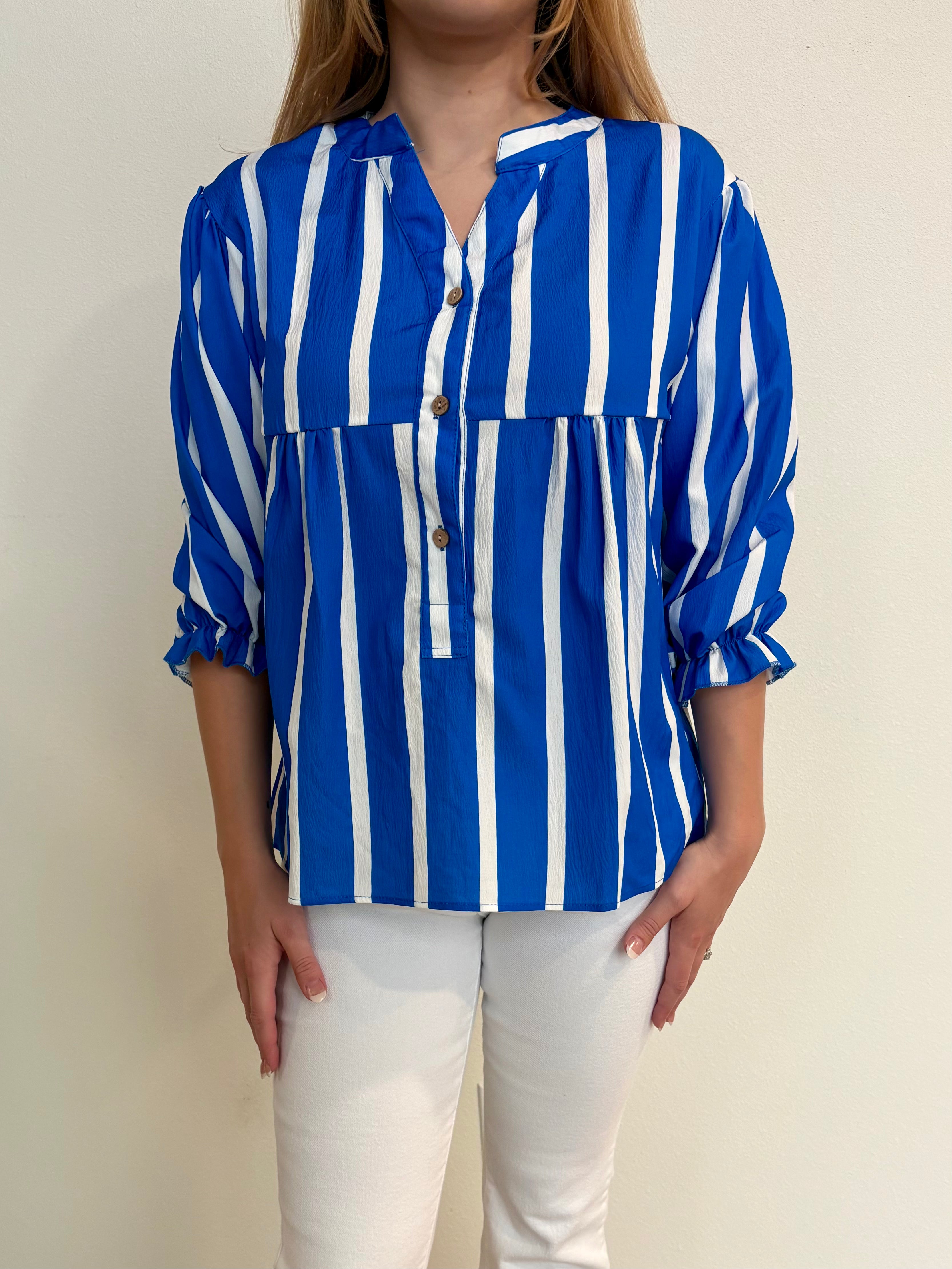 Rosa Royal Blue Blouse