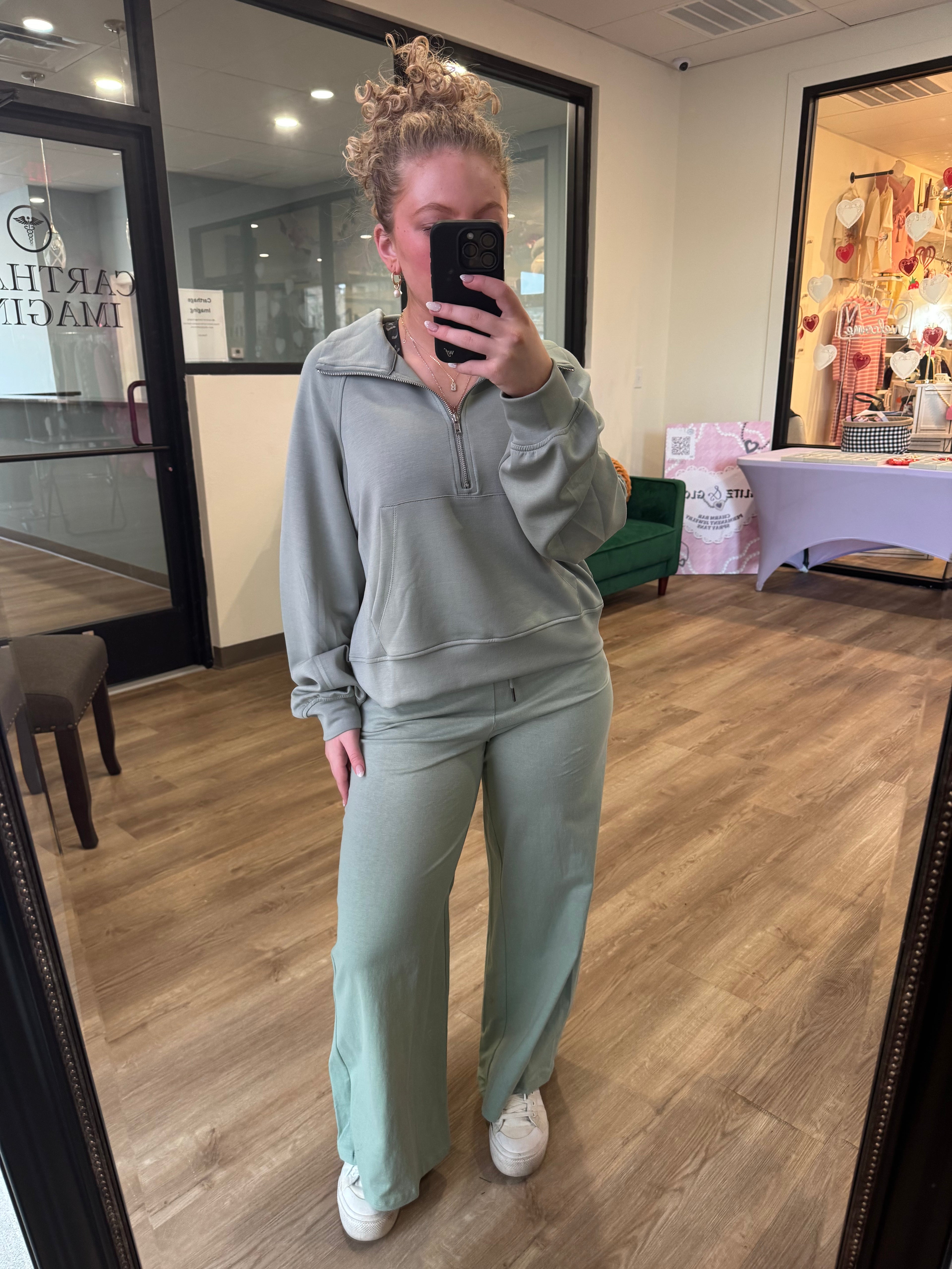 Sage Wide Leg Sweats