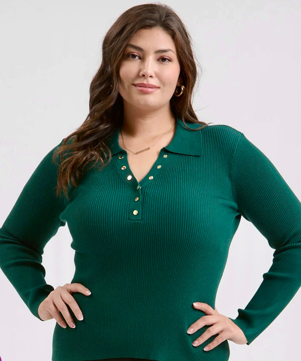 Plus Hunter Green Sweater